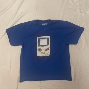 Nintendo Blue Game Boy Tee Large